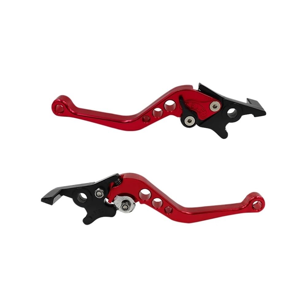 Dagmara Red 2 Pcs Universal Motorcycle Brake Handle Adjustable Moto Motorbike Modification Clutch Drum Lever