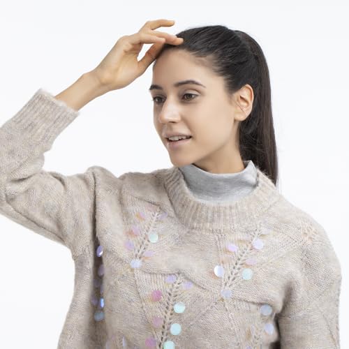 Teemall Women's Mock Turtleneck Fake Collar Cotton Winter Dickey Wrap (3PC)3