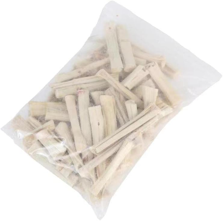 Tcrogsciss 1LB Natural Sweet Bamboo Sticks for Rabbits, Bunny Chew Toys for Rabbit Teeth, Chinchilla and Small Pet