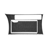 Compatible for Mazda 3 2010 2011 2012 2013 Accessories Car Handbrake Panel Water Cup Holder Cover Decals Carbon Fiber Stickers(Black Carbon)