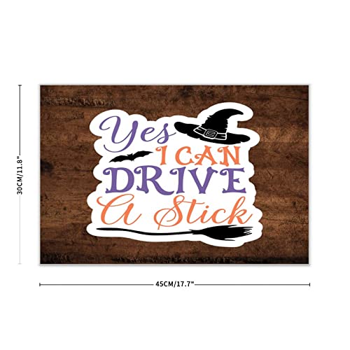 Panneau bois rustique Yes I Can Drive A Stick, plaque en bois peint de qualité artisanale - 3