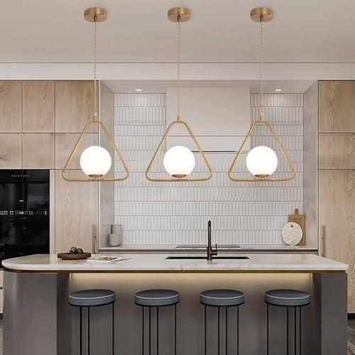 Lámpara colgante de mesita de noche moderna y minimalista con bola de cristal para sala de estar 3