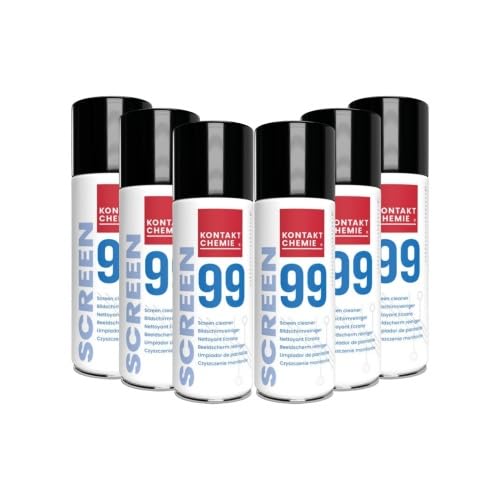 6 Stück Kontakt Chemie Glas-/ Bildschrimreiniger | SCREEN 99 | je 400ml