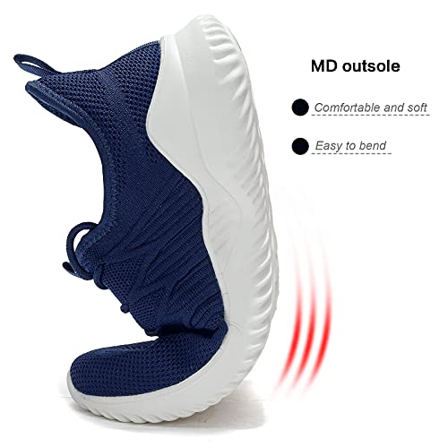 Image of Socviis Mens Slip On Running Shoes Athletic Walking Trainers Lightweight Breathable Mesh Tennis Sneakers