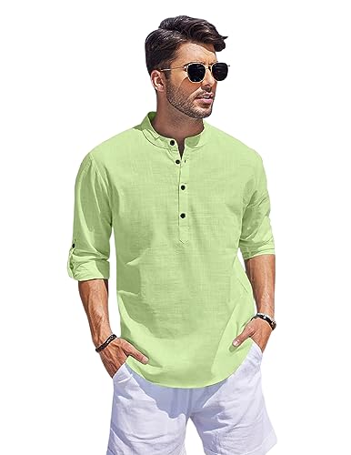 Image of Bellstone Kurta for Man | Men's Trendy Short Kurta | Shirt for Man | Men's Casual Shirts | Kurta Wedding for Men | Stylish Full Sleeve Shirts | Mandarin Collar Short Kurta for Men