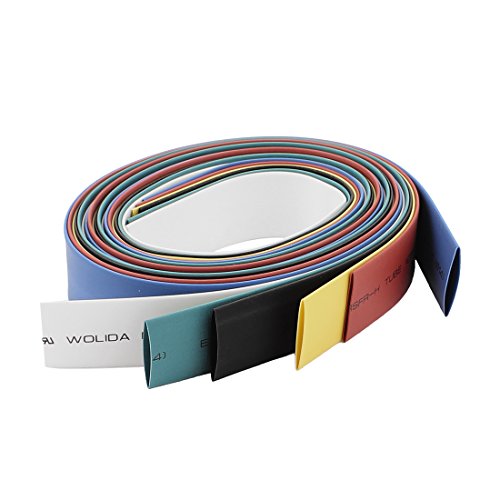 Aexit 14mm Dia Wiring & Connecting Heat Shrink Tubing Shrinking Tube Sleeve Wrap Wire Heat-Shrink Tubing 3.2Ft 6pcs