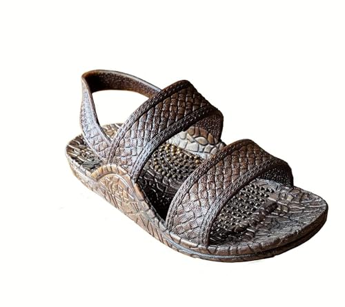 Image of J-Slips Toddler Sandals with Back Strap - Comfortable Boys and Girls Jesus Jandals for Beach and Summer - Waterproof Hawaiian Slides in 12 Colors, Sandalias