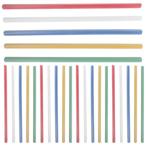 Cabilock 25pcs A4 Document Binding Bars Sliding File Folder Clips Medium Paper Binder Bars Assorted Colors for Office School Business Report Presentation