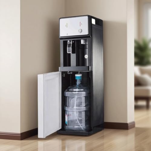 Dispensador de agua de pie, de carga inferior, con dispensador de agua caliente y fría, 3 en 1, ideal for oficinas, hogares, escuelas, negocios, hoteles y bebederos.