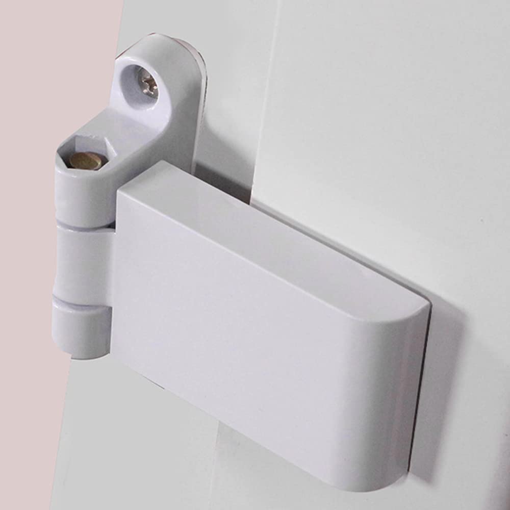 MyncbD bisagras Bisagra de Puerta Puertas francesas de PVC Seguridad Bisagra de Puerta Pesada de Acero plástico Blanco de Plataforma Interior y Exterior Hardware