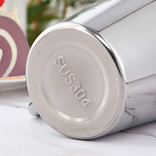 Color Me! 10Oz 188 Stainless Steel Coffee Mug Set Of 2 Color Me Insulated Double Walled Mugs With Handles Shatterproof Metal Cup Travel Camping Kids Cups, Dishwasher Safe, Eco Friendly, Silver #TOP1