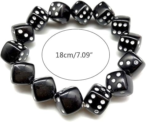 Fashion Acrylic Dice Beads Bracelet Colorful Acrylic Lucky Dice Bracelet Jewellery - Image 4