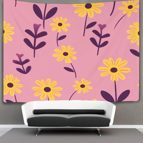Tapisserie fleur 3D effet pour créer un havre de paix dans votre décoration de chambre - 3