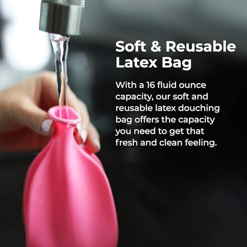 Image of Flents Reusable Douche Kit, Portable Cleansing System, BPA-Free, 16 Fl Oz (Pack of 12)