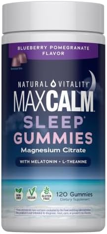 Natural Vitality Sleep Gummies | Magnesium, Melatonin & L-Theanin...