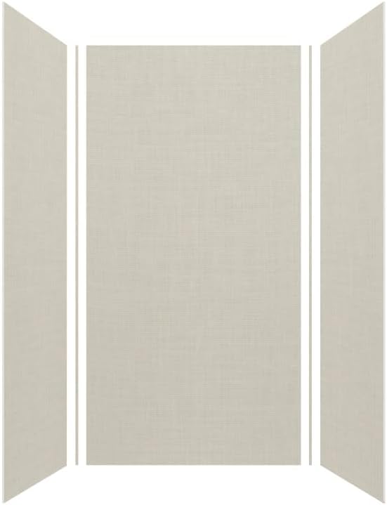 Transolid EWK363672-46 Expressions 3-Panel Shower Wall Kit, 36-in L x 36-in W x 72-in H, Cameo