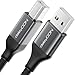 deleyCON 7,5m USB Druckerkabel (für Drucker, Scanner, MIDI) USB-A auf USB-B Kabel Printer Cable Geflochten + Metallstecker für Epson Brother Canon HP Samsung Notebook PC