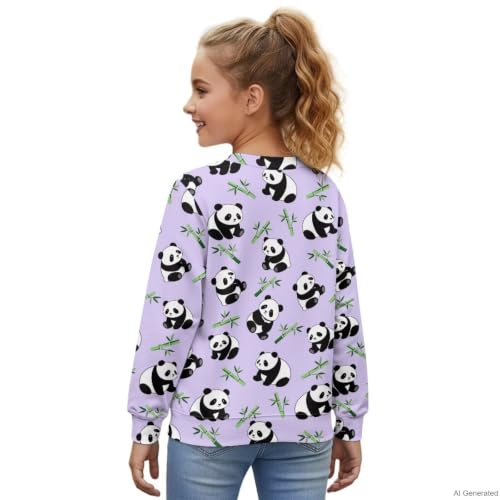 Image of Girls Cardigans Sweater Long Sleeve Crew Neck Button Down Sweaters School Outerwear for Kids Fall Winter Tops