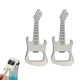 Este abridor de botellas tiene forma de guitarra de tamaño mini, fácil de poner en tu cajón de cocina o en ganchos para un acceso rápido