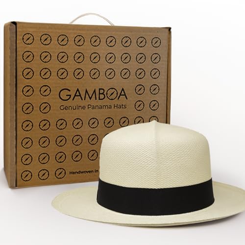 Image of Gamboa Original Colonial Panama Hat for Men and Women Straw Optimo Hats Sun Protection UV UPF50+