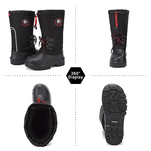 Image of Winter Boots for Men Snowmobile Boots Waterproof for Cold-Weather Up to -40C