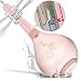 Allpro Poire de Lavement Intime Anale, Poire à Lavement avec Clapet Anti-Retour, Douches Anale et Vaginale avec Buse à 5 trous, Lavement Anale Kit en Silicone Rose