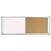 MasterVision XA10003700 Combo Cubicle Workstation Dry Erase/Cork Board, 36x18, Silver Frame