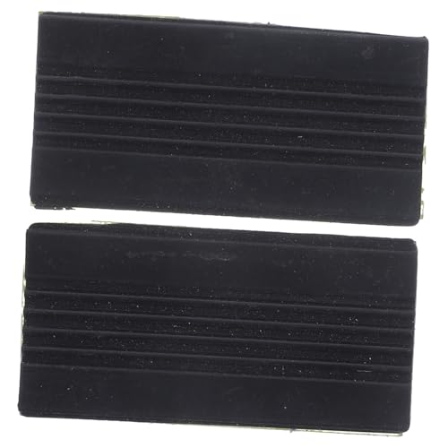 Toddmomy 1 Pair Drum Supports Foot Pads Drum Accessories Floor Drum Support Legs Slip Drum Practice Pad Bass Drum Hoop Guard Drum Pad Protector Musical Instruments Drums Black Rubber