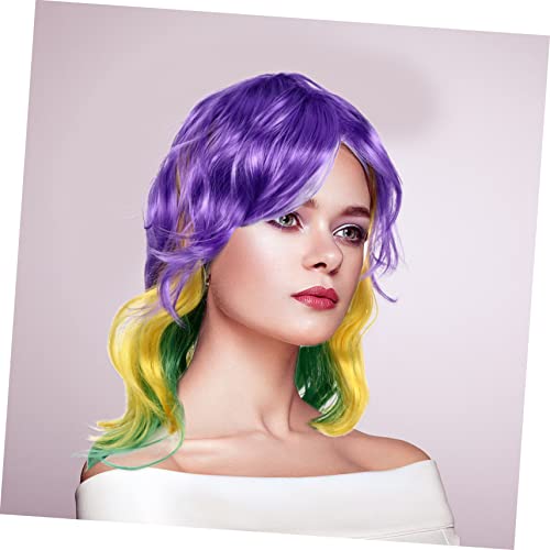 PRETYZOOM 1 Unidade Peruca De Carnaval Peruca De Cobertura Completa Extensão De Perucas Onduladas Pe