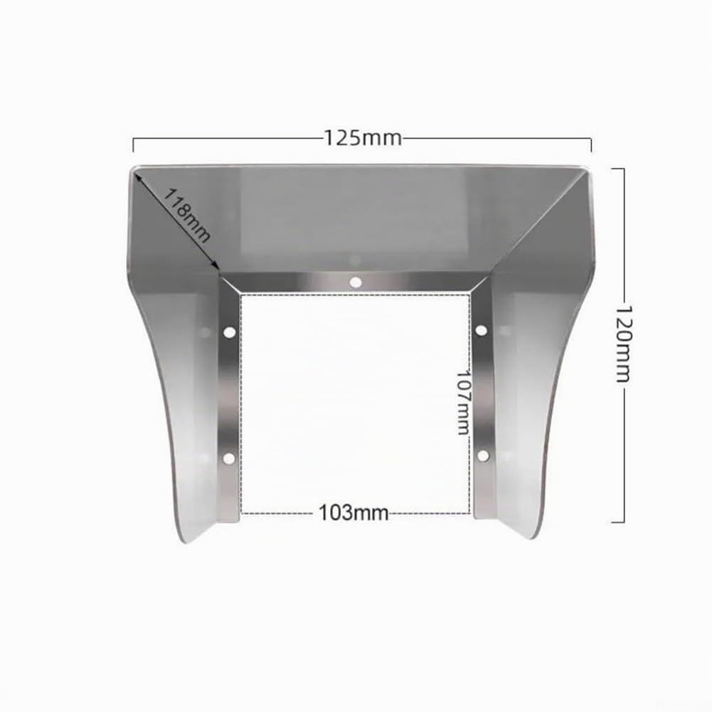Copertura antipioggia in acciaio inox per campanello e citofono, impermeabile, in metallo, per telecamere, campanelli e citofono (125 mm)