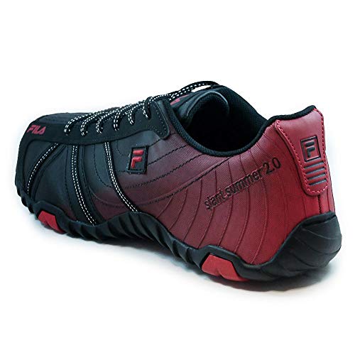 Fila Slant Summer 2.0, Tênis Masculino, Preto/Vermelho, 44