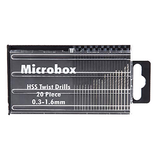Mesee 20 Pieces Hss Mini Micro Drill Bit Set, 0.3-1.6Mm Shank Twist Drill Bits Precision Drill Diy Kit Rotary Hand Tools Accessory #TOP1