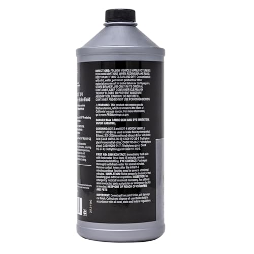 Image of Valvoline DOT 3 & 4 Synthetic Brake Fluid, 32 oz | High-boiling synthetic brake fluid for DOT 3 & 4 systems with corrosion protection.