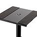 On-Stage SMS6600-P Hex-Base Monitor Stands Pair(Height-Adjustable Pedestal Studio Speaker Stands, Locking Pin, Hexagonal Base, Steel Construction, Nonslip Rubber Feet, Optional Floor Spikes, Black)