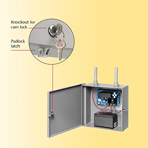 Arlington EB1212-1 Electronic Equipment Enclosure Box, 12" x 12" x 4", Non-Metallic, 1-Pack