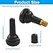 Waziaqoc 20 PCS TR415 Tire Valve Stems, Tubeless Snap-in Valve Stems, Black Rubber Standard Length Replacement, Compatible with 0.625 Inch Rim Holes for Car Tires