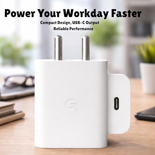 Image of Umake 30W Original C-Type Power Fast Adapter Compatible with Google 10 /10 Pro /9A /9 Pro XL /9 Pro /8 Pro /8 /8a /7 Pro /7A /3A Pro -Tablet /Chromebook Support 30 W USB C Devices Quick Charge BIS Certified