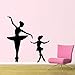 Produktbild Jixiaosheng Elegante Große Ballerina Kleine Ballerina Wandtattoo Kinder Kindergarten Mädchen Zimmer    Ballett Wand Klebstoff Innen Kunstwand 57 * 102 Cm