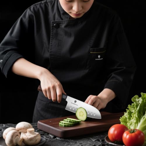 SANMEIHO 5 Inch Santoku Knife for Small Hands, Japanese High Carbon Steel by SANMEIHO - Used condition - Image 5