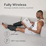 HubiCare Leg Massagers for Pain and Circulation Wireless Calf Massager Strong Compression with Heat & Vibration, 4 Modes 3 Intensities, Rechargeable, Self-Care Gift for Relaxation (1 Piece) - Image 2