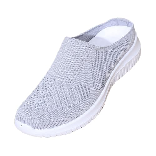 Mules fermées pour femme en grande largeur avec semelles amovibles douces
