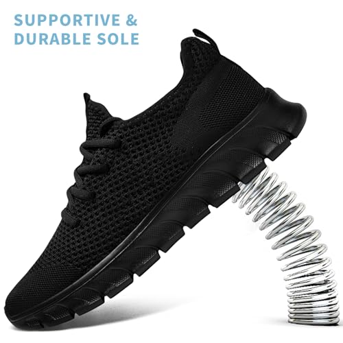 Image of Mens Running Shoes Walking Tennis Sneakers Slip on Gym Workout Athletic Lightweight Casual Sport Shoes