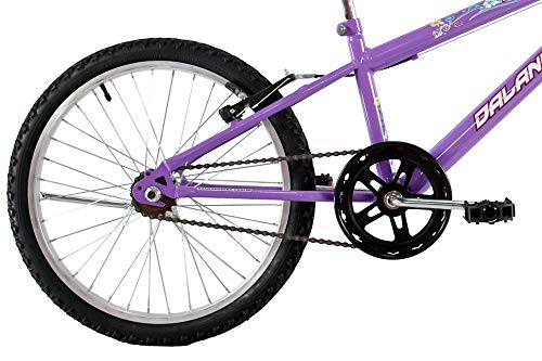 Bicicleta Infantil Aro 20 Feminina Melissa com Cesta Lilas