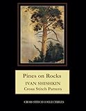 Pines on Rocks: Ivan Shishkin Cross Stitch Pattern