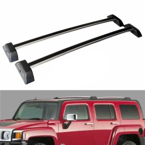 SUNROAD Roof Rack Cross Bars for 2006–2010 Hummer H3 / 2009–2010 H3T, Aluminum Crossbars Compatible with Factory Side Rails, 165lbs Load Capacity