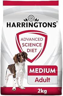 Harringtons Advanced Science Diet Medium Breed Dry Dog Food 2kg, pack of 4 - Vet Endorsed Nutrition