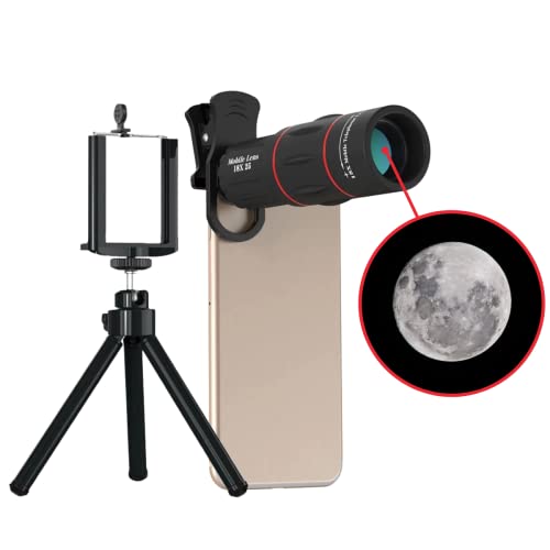 Telescópio para Celular APEXEL Lente 18x Zoom + Suporte Tripe