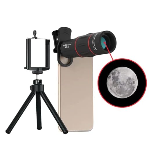 Telescópio para Celular APEXEL Lente 18x Zoom + Suporte Tripe