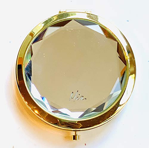 Espejo compacto ovalado Mia Beauty con doble cara miniatura 2