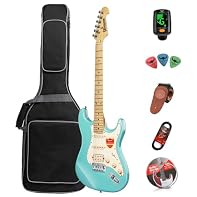 【H-S-S Pickups】Bullfighter D-120 electric guitar equipped with one classic Humbucker pickup and two Single-coil pickups, 5-way pickup selector switches, and 2 tone control knob plus 1 volume control knob, offering you versatile tone-shaping options. ...